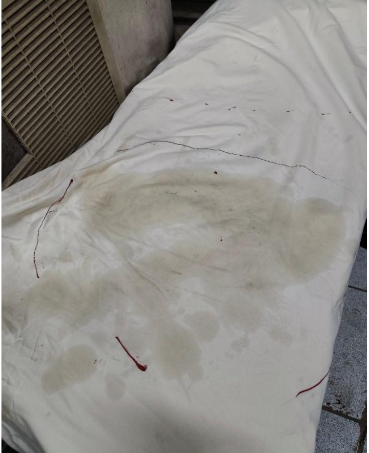 Fabric before treatment with Casdiscour Max Conc degreaser