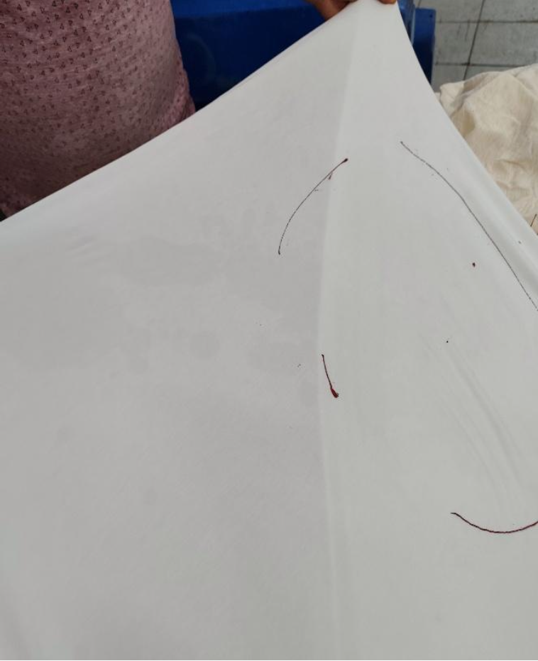 Fabric after treatment with Casdiscour Max Conc degreaser